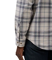 TravisMathew Cloud Flannel Plaid Long Sleeve Woven Shirt