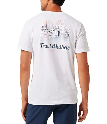 TravisMathew Cloudless Sky Short Sleeve T-Shirt