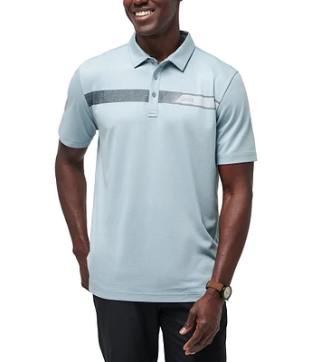 TravisMathew Dropping In Modern Fit Short Sleeve Polo Shirt