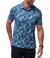 TravisMathew Featherweight Performance Stretch Pineapple Please Short Sleeve Polo Shirt