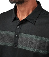 TravisMathew Good Good Chest Stripe Short Sleeve Polo Shirt