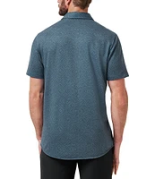 TravisMathew Performance Stretch Featherweight Night Short Sleeve Woven Shirt