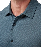 TravisMathew Performance Stretch Featherweight Night Short Sleeve Woven Shirt