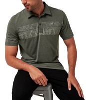 TravisMathew Performance Stretch Forest Canyon Short Sleeve Polo Shirt