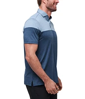 TravisMathew Performance Stretch Heater Pro CB Short Sleeve Polo Shirt