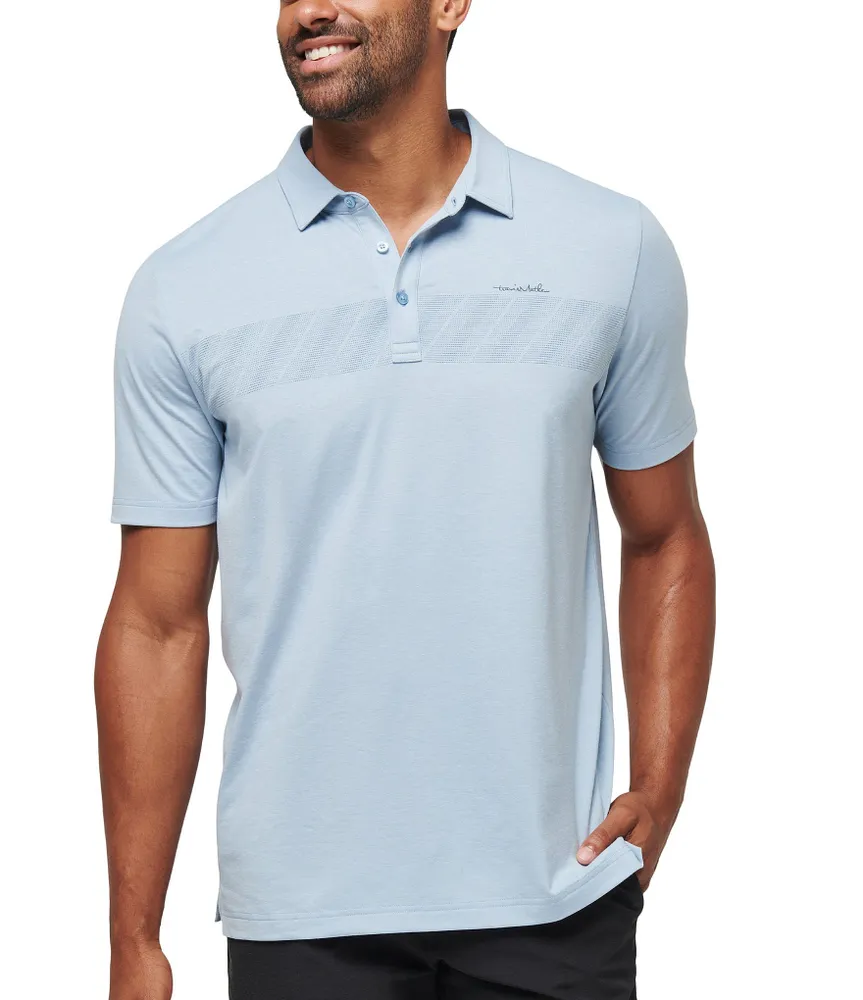 TravisMathew Performance Stretch Jungle Pyramid Short-Sleeve Polo Shirt