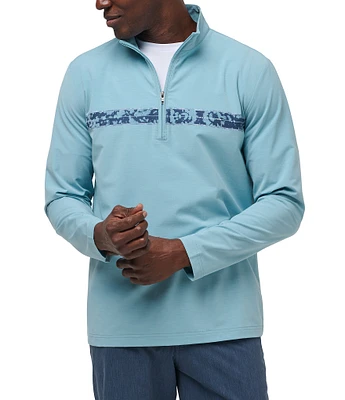 TravisMathew Performance Stretch Swell Season Quarter-Zip Pullover