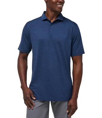 TravisMathew Performance Stretch The Heater Pro Short Sleeve Polo Shirt