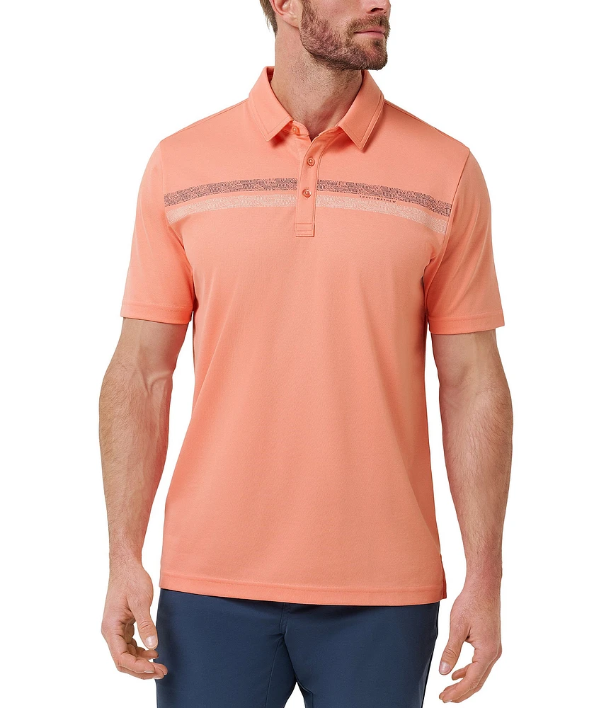 TravisMathew Roaming Routes Short Sleeve Polo Shirt