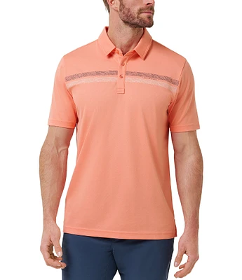 TravisMathew Roaming Routes Short Sleeve Polo Shirt