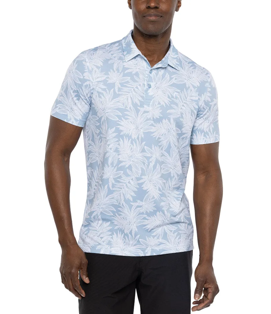 TravisMathew Sea Journey Performance Stretch Short Sleeve Polo Shirt