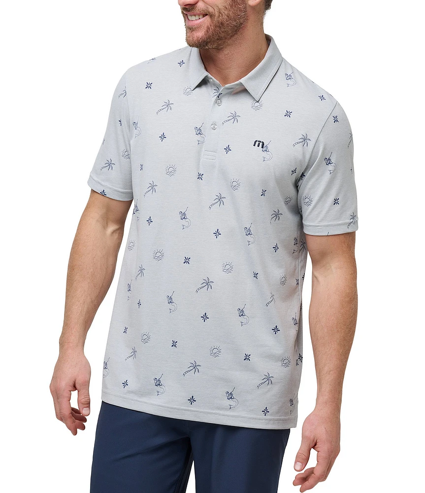 TravisMathew Stretch Cove Dive Short Sleeve Polo Shirt