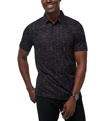 TravisMathew Vine City Short Sleeve Floral Polo Shirt