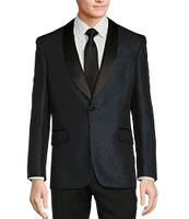 Tre Vero Modern Fit Jacquard Pattern Tuxedo Sport Coat