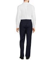 Tre Vero Modern Fit Flat Front Performance Dress Pants