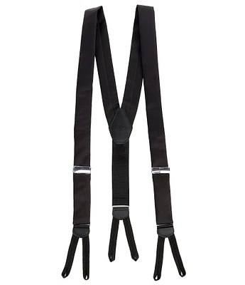 Tre Vero Solid Non-Convertible Suspenders