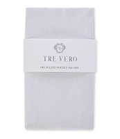 Tre Vero Solid Silk Pre-Folded Pocket Square