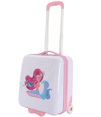 Triforce Kids 18#double; Mermaid Print Hardside 2-Wheel Carry-On Luggage