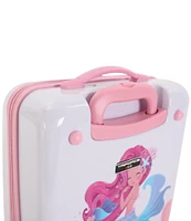 Triforce Kids 18#double; Mermaid Print Hardside 2-Wheel Carry-On Luggage