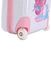 Triforce Kids 18#double; Mermaid Print Hardside 2-Wheel Carry-On Luggage