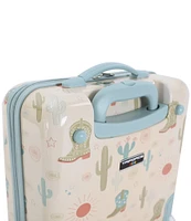 Triforce Kids Hardside 18#double; Cowboy Print Carry-On Luggage