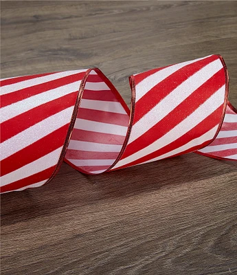 Trimsetter Mr. Bingle Collection Candy Stripe 15-ft. Ribbon