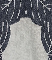 Trina Turk Abba Printed Clip Jacquard Point Collar Short Sleeve Top