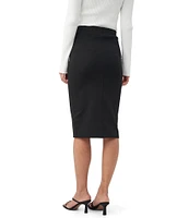 Trina Turk Amana Tropical Ponte Fitted Pencil Skirt