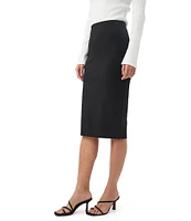 Trina Turk Amana Tropical Ponte Fitted Pencil Skirt