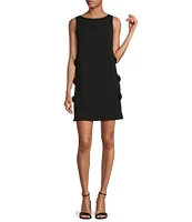 Trina Turk Arlette Crepe Knit Boat Neck Sleeveless Side Bow Dress