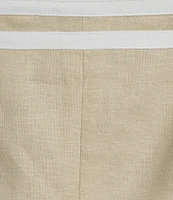 Trina Turk Avignon Stretch Linen Square Neck Sleeveless Coordinating Top