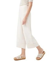 Trina Turk Bahooka Georgette High Waits Wide Leg Cropped Pants
