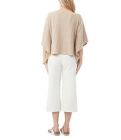 Trina Turk Chic Wrap 2 Boat Neck 3/4 Dolman Sleeve Sweater