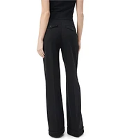 Trina Turk Cohen 2 Ponte Knit High Waisted Wide Leg Cuffed Pant