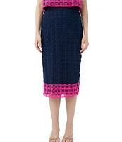 Trina Turk Dita 2 Block Party Lace Pencil Skirt