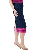 Trina Turk Dita 2 Block Party Lace Pencil Skirt