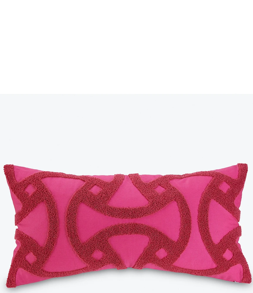 Trina Turk Embroidered Tufted Rectangular Pillow