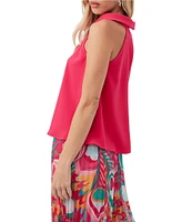 Trina Turk Eze Fold Over Halter Neck Sleeveless Top