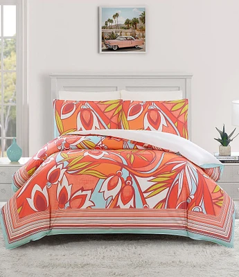 Trina Turk Fall Foliage Printed Duvet Cover Mini Set