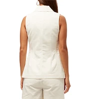 Trina Turk Follow Through Point Collar Sleeveless Top