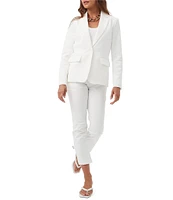 Trina Turk Habanero Notch Lapel Long Sleeve Blazer
