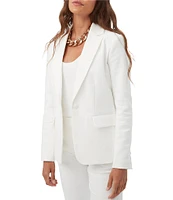 Trina Turk Habanero Notch Lapel Long Sleeve Blazer