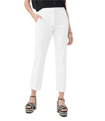 Trina Turk Lulu Stretch Cotton Mid Rise Crop Pants