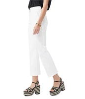 Trina Turk Lulu Stretch Cotton Mid Rise Crop Pants
