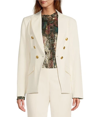 Trina Turk Midlands Luxe Drape Notch Collar Long Sleeve Coordinating Suiting Jacket