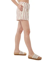Trina Turk Ocotillo Short Stripe Mid Rise Pleated Shorts