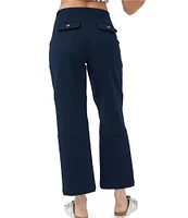 Trina Turk Payton Stretch Pique Wide Leg Cropped Pant