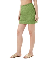 Trina Turk Rico Coordinating Geometric Lace High Rise Border Mini Skirt