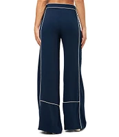 Trina Turk Rivals Mid Rise Wide Leg Pants