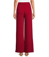 Trina Turk Shashina Double Georgette Flat Front Tie Bow Detail Wide Leg Pant